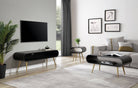 Auckland Coffee Table Black & Brass by Jual - Price Crash Furniture