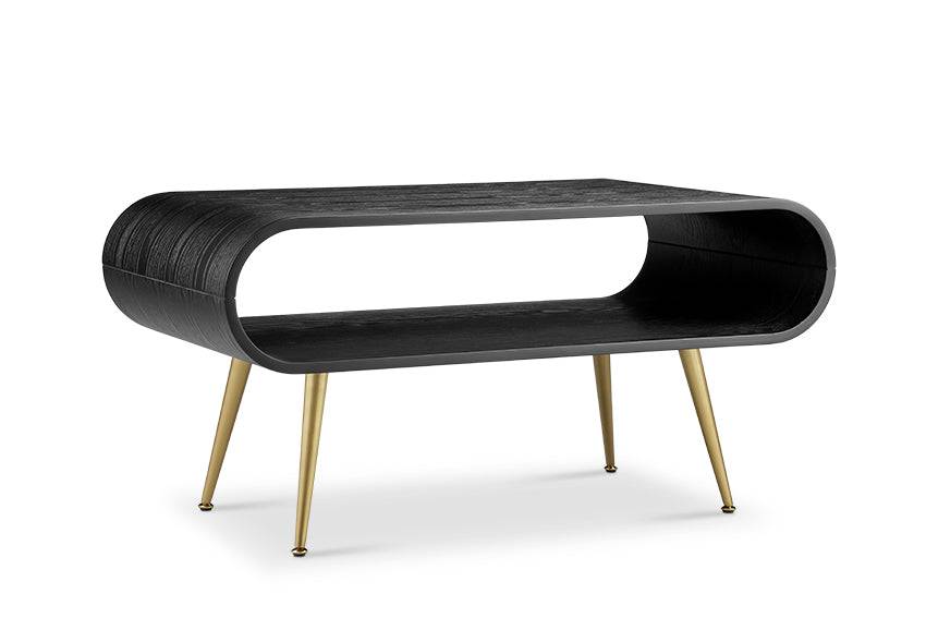 Auckland Coffee Table Black & Brass by Jual - Price Crash Furniture