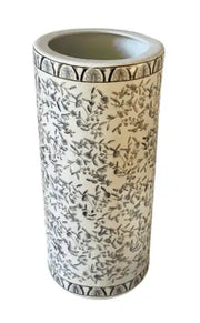 Blue And White Ditsy Print Umbrella Stand - Price Crash Furniture
