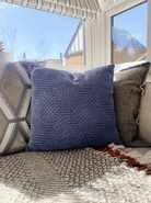 Blue Square Scatter Cushion - Price Crash Furniture