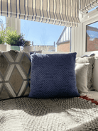 Blue Square Scatter Cushion - Price Crash Furniture