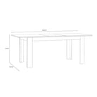 Bohol Extending Dining Table In Riviera Oak & Grey Oak - Price Crash Furniture