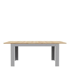 Bohol Extending Dining Table In Riviera Oak & Grey Oak - Price Crash Furniture