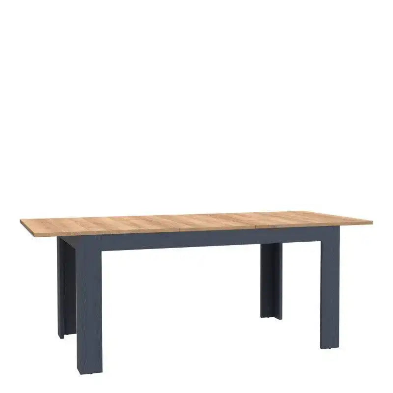 Bohol Extending Dining Table In Riviera Oak & Navy - Price Crash Furniture