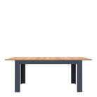 Bohol Extending Dining Table In Riviera Oak & Navy - Price Crash Furniture