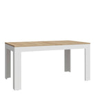 Bohol Extending Dining Table In Riviera Oak & White - Price Crash Furniture