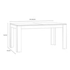 Bohol Extending Dining Table In Riviera Oak & White - Price Crash Furniture