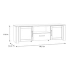 Bohol TV Stand In Riviera Oak & Grey Oak - Price Crash Furniture