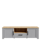 Bohol TV Stand In Riviera Oak & Grey Oak - Price Crash Furniture