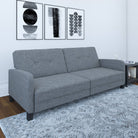 Boston Sofa Bed in Grey Linen by Dorel - Price Crash Furniture