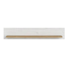 Celesto Wall Shelf In White And Oak - Price Crash Furniture