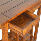 Chestnut Breakfast Table With 2 Stools by Artisan Furniture - Price Crash Furniture