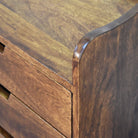 Chestnut Gallery Back Bedside by Artisan Furniture - Price Crash Furniture