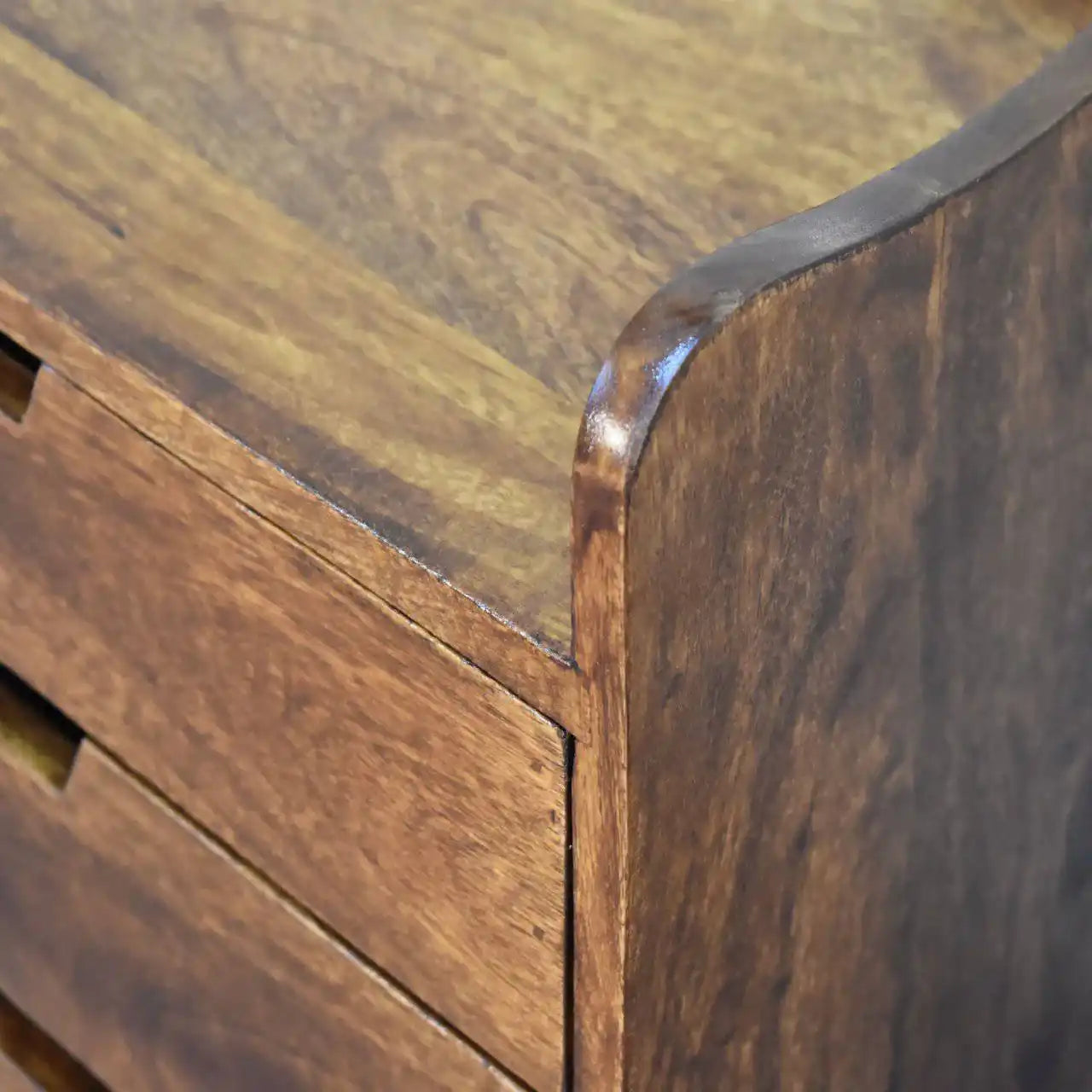 Chestnut Gallery Back Bedside by Artisan Furniture - Price Crash Furniture
