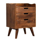 Chestnut Gallery Back Bedside by Artisan Furniture - Price Crash Furniture