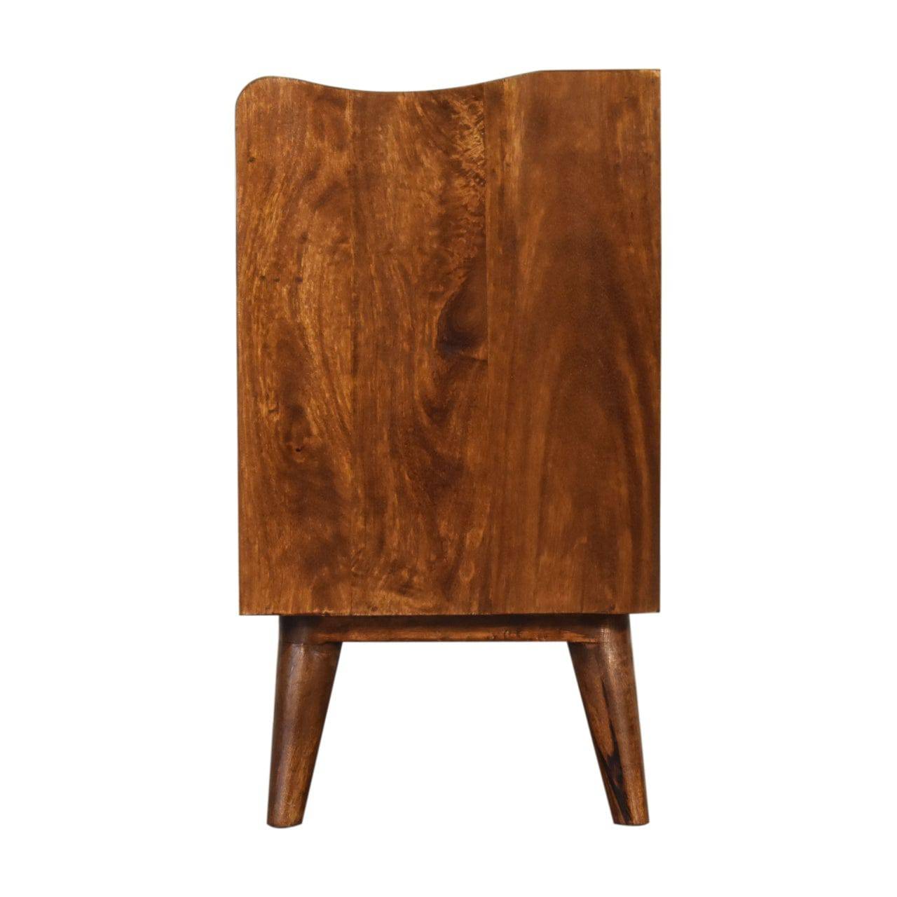 Chestnut Gallery Back Bedside by Artisan Furniture - Price Crash Furniture