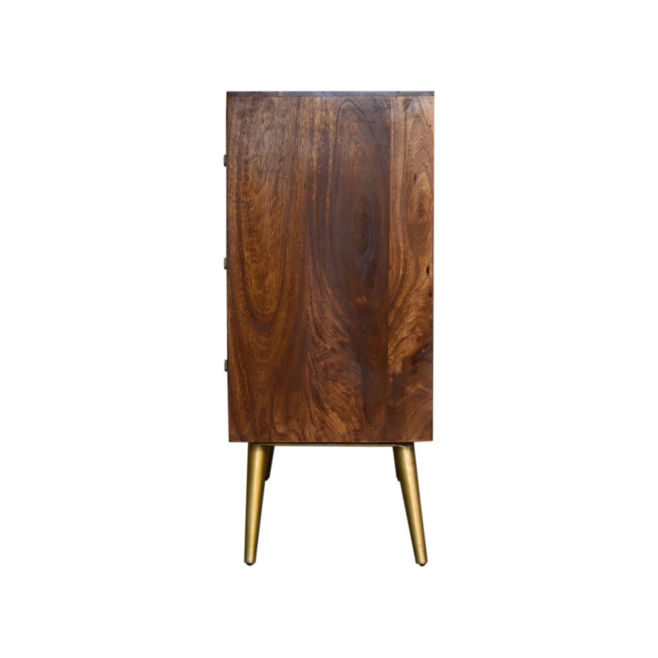 Chestnut Gold Inlay Abstract Sideboard by Artisan Furniture - Price Crash Furniture