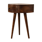 Chestnut Semi Circle Bedside by Artisan Furniture - Price Crash Furniture