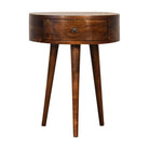 Chestnut Semi Circle Bedside by Artisan Furniture - Price Crash Furniture