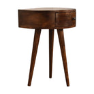 Chestnut Semi Circle Bedside by Artisan Furniture - Price Crash Furniture