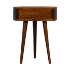 Chestnut Semi Circle Bedside by Artisan Furniture - Price Crash Furniture