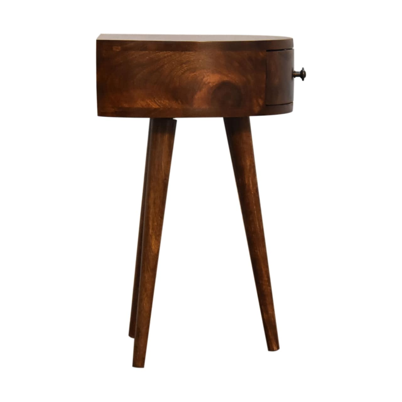 Chestnut Semi Circle Bedside by Artisan Furniture - Price Crash Furniture