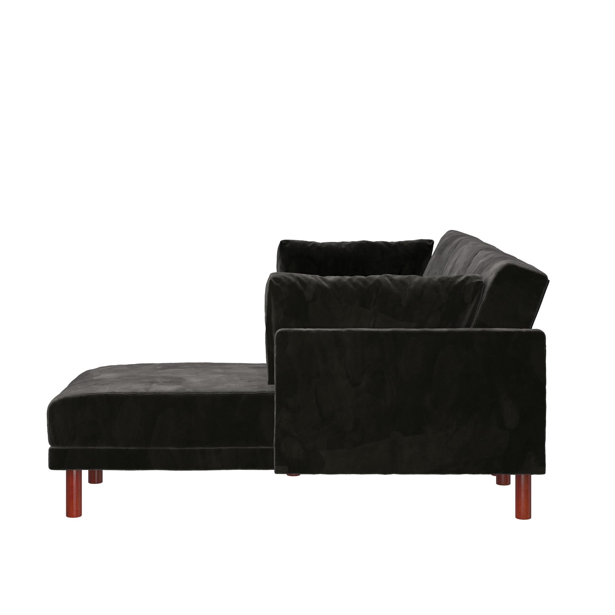 Black and white on sale sectional couch