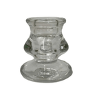 Clear Glass Candle Holder 6cm - Price Crash Furniture