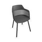 COSMOLIVING Camelo Resin Dining Chairs 2PK Black - Price Crash Furniture