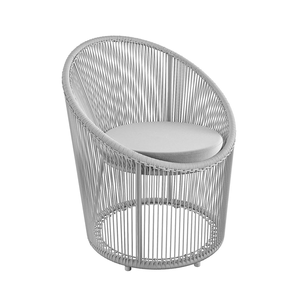 COSMOLIVING Taura Resin Lounge Chair Outdoor Light Grey - Price Crash Furniture
