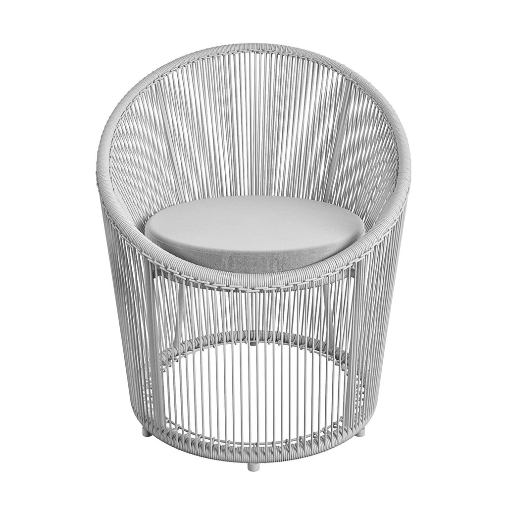 COSMOLIVING Taura Resin Lounge Chair Outdoor Light Grey - Price Crash Furniture
