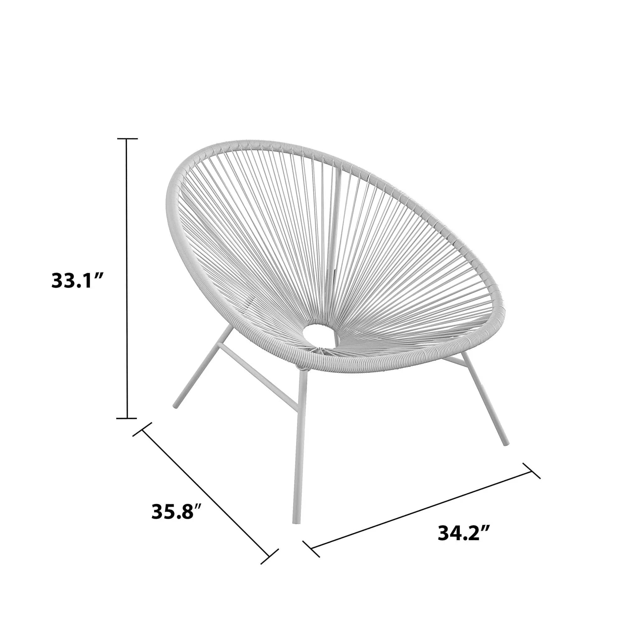 COSMOLIVING (UK) Avo XL Lounge Chair 2PK Light Grey - Price Crash Furniture