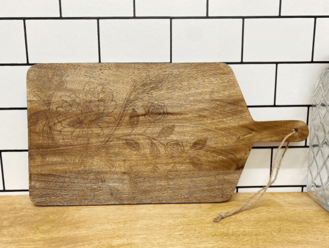 Etched Wood Chopping Board - Price Crash Furniture