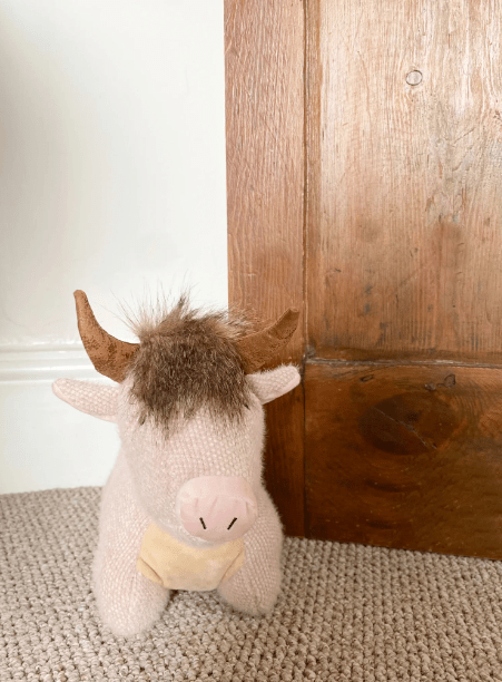 Fabric Angus Cow Doorstop - Price Crash Furniture