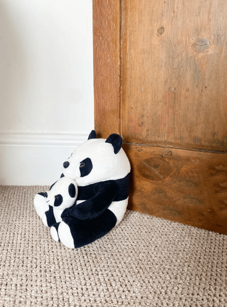 Fabric Mother and Baby Panda Doorstop - Price Crash Furniture