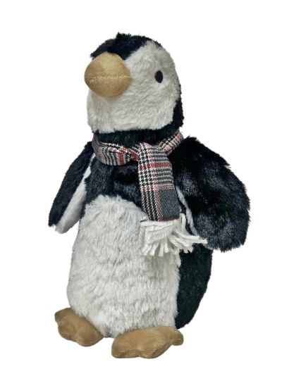Faux Fur Fabric Penguin Doorstop - Price Crash Furniture