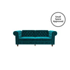 Felix Chesterfield Sofa Bed - Teal Velvet by Dorel - Price Crash Furniture