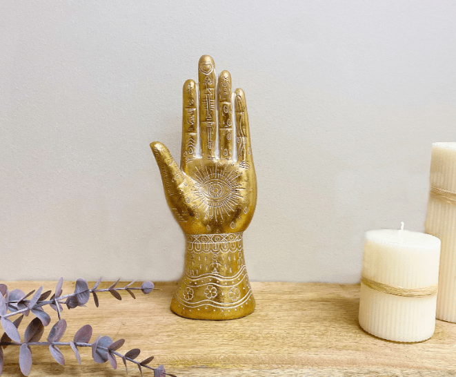 Gold Hamsa Hand Ornament - Price Crash Furniture