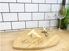 Heart Shaped Cheese Board With Knife - Price Crash Furniture