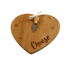 Heart Shaped Cheese Board With Knife - Price Crash Furniture