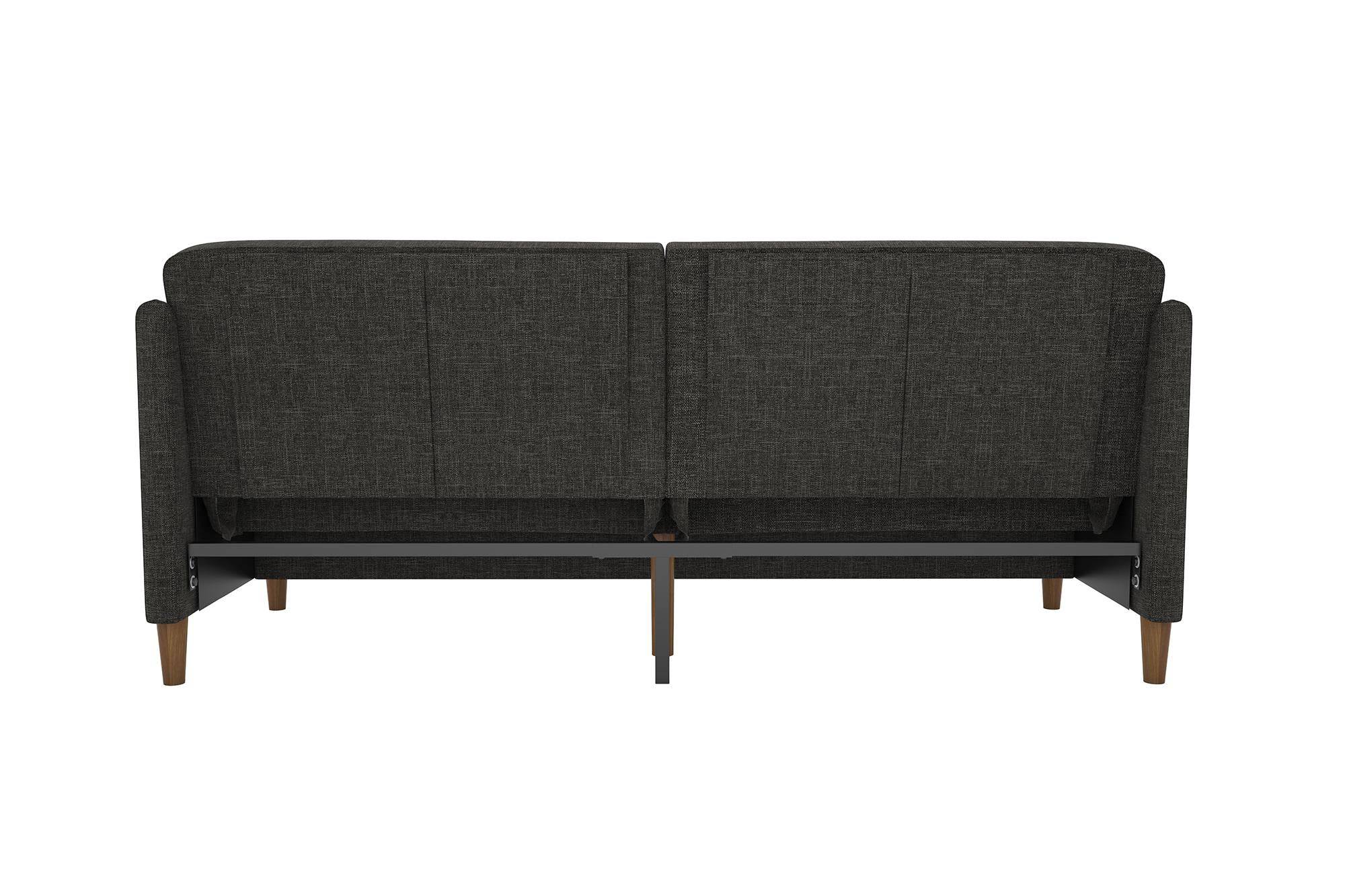 Jasper Sprung Sofa Bed - Dark Grey Linen by Dorel - Price Crash Furniture