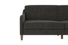 Jasper Sprung Sofa Bed - Dark Grey Linen by Dorel - Price Crash Furniture