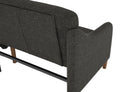 Jasper Sprung Sofa Bed - Dark Grey Linen by Dorel - Price Crash Furniture