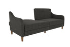 Jasper Sprung Sofa Bed - Dark Grey Linen by Dorel - Price Crash Furniture