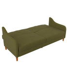 Jasper Sprung Sofa Bed - Green Linen by Dorel - Price Crash Furniture