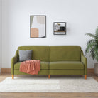 Jasper Sprung Sofa Bed - Green Linen by Dorel - Price Crash Furniture