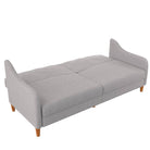 Jasper Sprung Sofa Bed - Light Grey Linen by Dorel - Price Crash Furniture