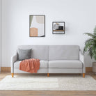 Jasper Sprung Sofa Bed - Light Grey Linen by Dorel - Price Crash Furniture