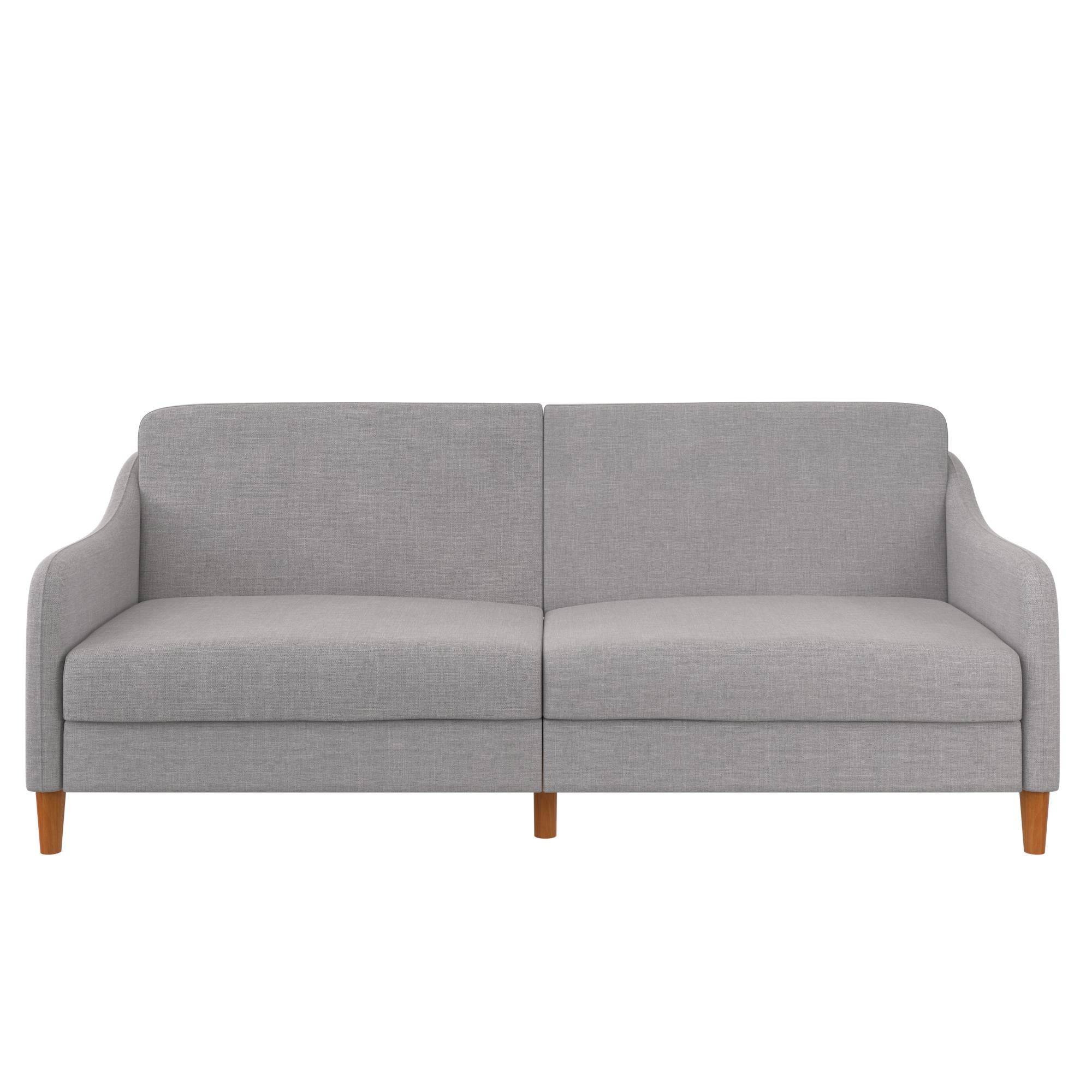 Jasper Sprung Sofa Bed - Light Grey Linen by Dorel - Price Crash Furniture