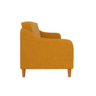 Jasper Sprung Sofa Bed - Mustard Linen by Dorel - Price Crash Furniture